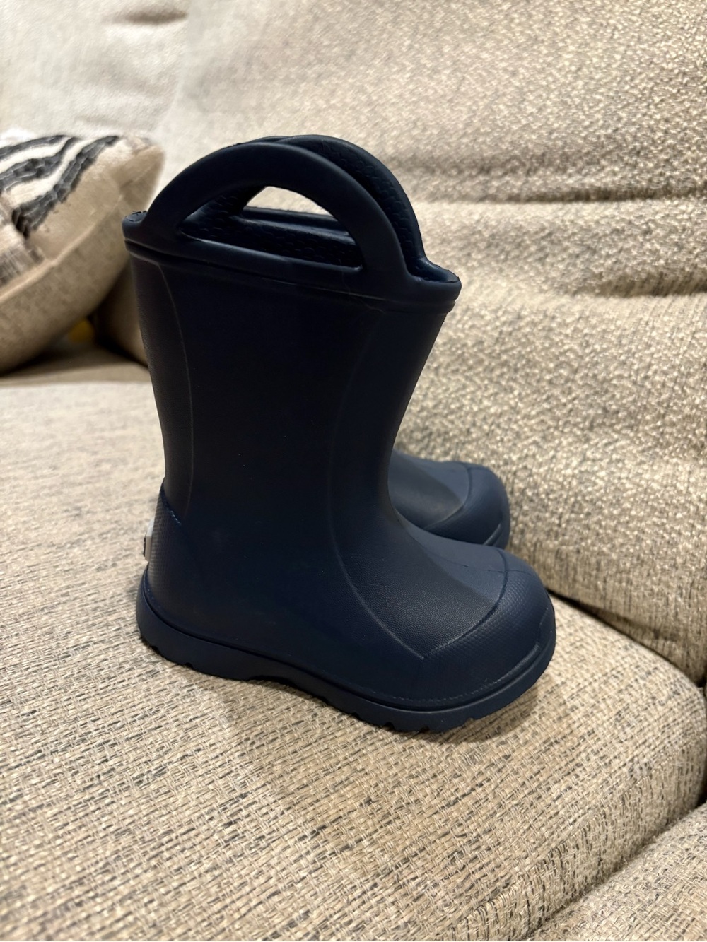 BearPaw Kids Navy Blue Pull-On Rain Boots